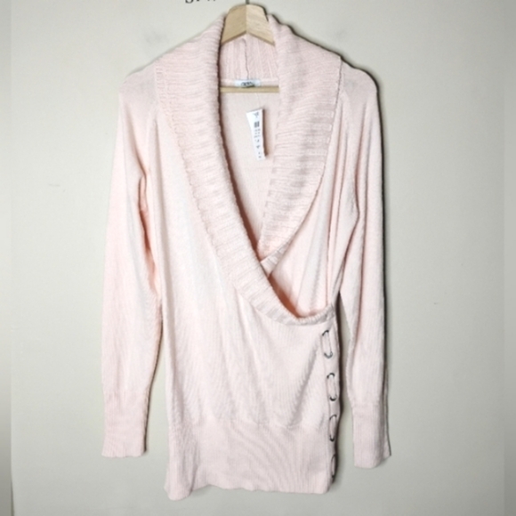 Vintage 90s Caché Sweater XL Longline Body Skimming Date Night Knitwear - Picture 2 of 7